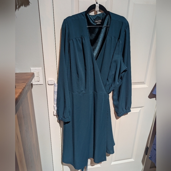 New York & Company Dresses & Skirts - Elegant Teal Wrap Dress City Chic sz 22